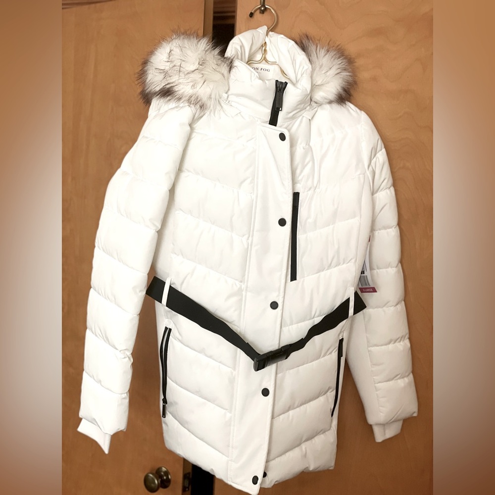 Snow White London Fog Puffer Coat, size XL, New condition
